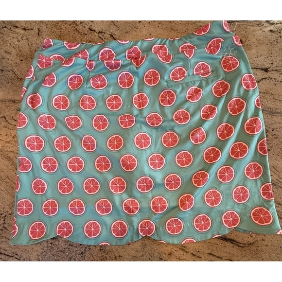 Sydney Elizabeth Grapefruit Patterned Athletic Skirt Tennis Golf Skort Size XL - Picture 2 of 8